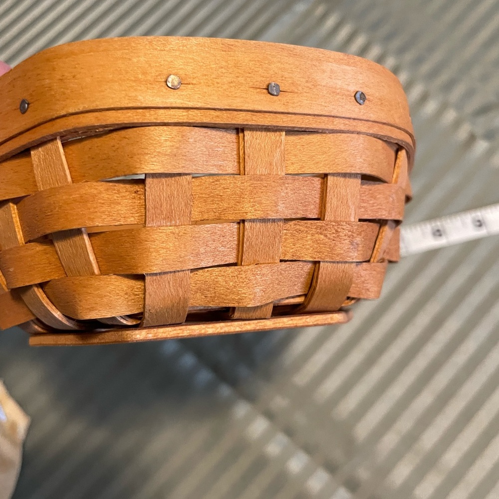 Longaberger Woven Wood Accent Basket in Natural Brown - Home Accents - Picture 6 of 11